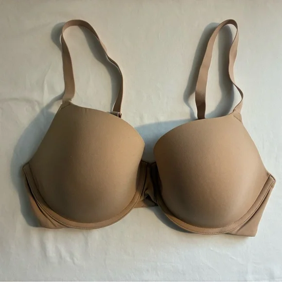 Skims Beige Padded Bra Woman 36D Wired Comfortable Stretch Adjustable - Picture 3 of 7
